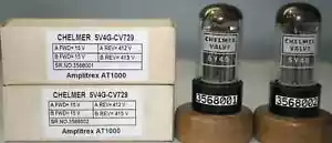 CHELMER 5V4G-CV729 MADE IN ENGLAND Amplitrex AT1000 Tested Qty 1 Match Pair - Picture 1 of 7