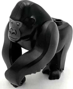 NUEVO LEGO Black Gorilla 2 tachuelas en la espalda gris azulado oscuro parte de la cara - Imagen 1 de 2