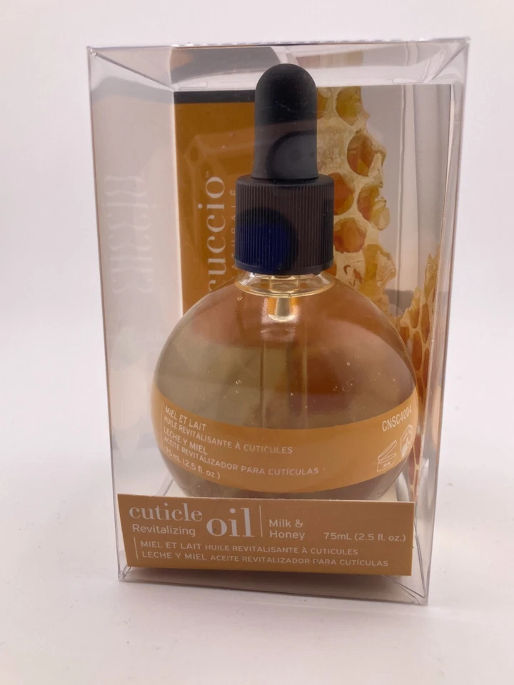 CUCCIO REVITALIZE NAILS CUTICLE NATURAL OIL MILK AND HONEY 2.5OZ 75ML NEW IN BOX