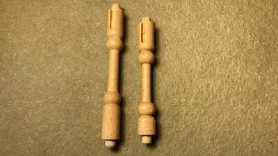 2 件老式德国旋转木马 Erzgebirge 圣诞金字塔替换邮政零件 — 第 1/4 张图片