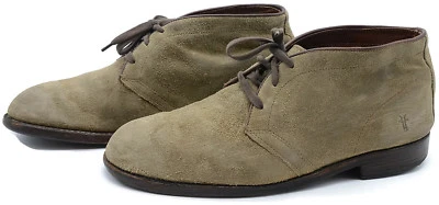 De Colección Frye Hombres Talla 11.5 Cuero Cordones Trabajo Montar Resistentes Botines  Foto 1 de 4