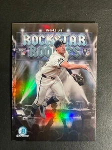 Brooks Lee 2025 Bowman Rockstar Rookies scheda cromata RR-9 - Foto 1 di 2