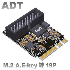 M.2 WiFi A.E Key auf USB 3.0 19P/20P Hauptplatine Frontplatte Adapterkarte für M.2 - Bild 1 von 6