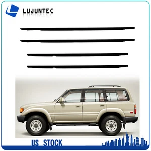 4 Fits 1991-1997 Toyota Land Cruiser Weatherstrip Door Window Molding Seal Belt - Picture 1 of 5