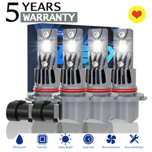 For GMC Sierra Yukon XL 1500 2500 9005 9006 LED Headlights High/Low Beam Bulbs - Picture 1 of 16