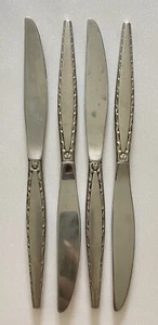 Vintage Oneida Community Venetia Stainless Set 4 Dinner Knives 9” - Bild 1 von 4