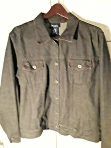 Standout Denim & Co. schwarze Jeansjacke mit Metallknöpfen Gr. L   - Bild 1 von 4