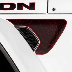 Se adapta a Jeep JL Wrangler JT 2018-2024 Gladiator guardabarros ventilación calcomanías líneas TOPO - Imagen 1 de 7