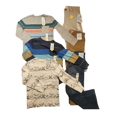 NEW School Uniform Pants And Sweatshirt Lot Sz.8 & Shirts Sz. Small (6-7) - Image 1 of 4