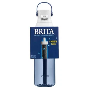 Brita Premium Filtered Water Bottle w/ 3 Pack Filters 26 Oz BPA Free Night Sky - Picture 1 of 1