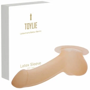 Frei Haus: Toylie Latex Penishülle Adam 5.5 cm Semi-Transparent mit Basis-Platte