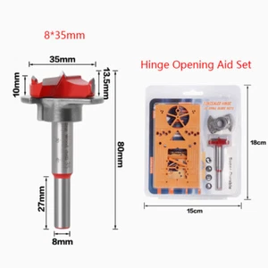 35mm Woodworking Adjustable Positioning Drill Hole Puncher Hinge Hole Opener - Picture 1 of 6