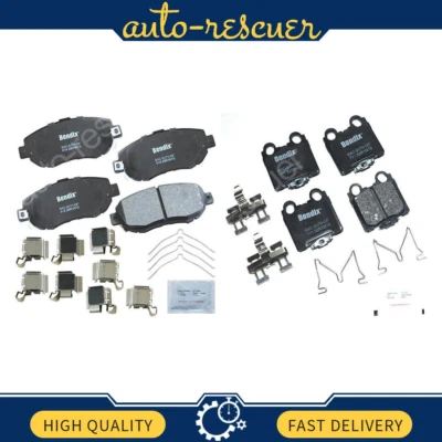 2x Juego de pastillas de freno de disco delanteras traseras para Lexus GS300 1998~2005 Foto 1 de 4