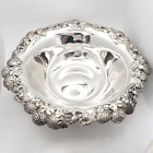 Ancien bol en argent sterling portion de fruits Tiffany Co Trèfle 9 pouces 508 gr