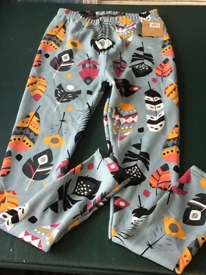 Just Cozy Faux fur legging in size M/L blue/grey leaf new LM-309 - Image 1 of 4