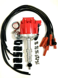 Ford FE 390 Distributor HEI 332 352 360 406 427 428 Accel Race Wires 8.8mm NEW - Picture 1 of 4