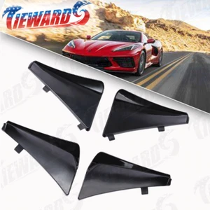 For Corvette C8 20-23 XL Extended Carbon Flash Front Rear Splash Guard Mud Flaps - Picture 1 of 12