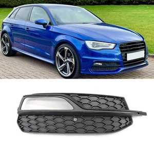 For AUDI A3 S-Line S3 2013-16 Lower Bumper Right RH Fog Light Cover Grill Grille - Picture 1 of 7