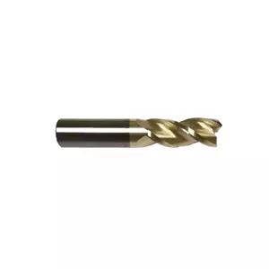 1/8" 3 FLUTE 37° HELIX CARBIDE END MILL FOR ALUMINUM ZRN COATED - Picture 1 of 3