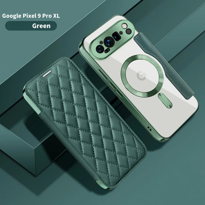 For Google Pixel 9 Pro XL 8A 7A Magnetic Shockroof Case Card Wallet Flip Cover - Image 1 of 4