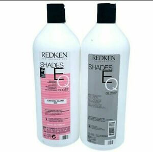 Redken Shades EQ 000 Crystal Clear Gloss Shine & Processing Solution Liters 33.8