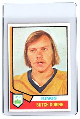 1974-75 Topps #74 Butch Goring Los Angeles Kings - Image 1 of 2