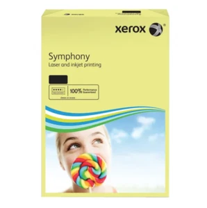Xerox A3 Symphony Tinted 80gsm Pastel Yellow Copier Paper (Pack of 500) +Free24h - Picture 1 of 1