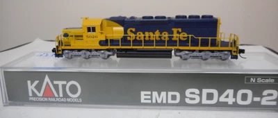 KATO N scale SD40-2 snoot nose AT&SF 5026 DCC ready - Image 1 of 4