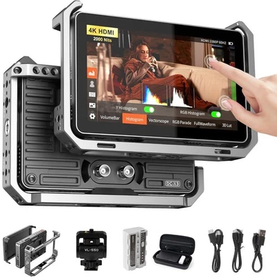 Viltrox DC-X2 DC-X3 6" 2000Nit Camera Field Video Monitor 4K HDMI 3G-SDI 3D LUT - Image 1 of 4