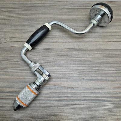 Vintage Stanley No 73 Ratchet Brace Drill for Augers 8" Sweep Mark 4 - England - Image 1 of 4