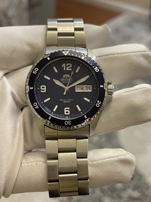 Relógio masculino ORIENT Mako II automático mostrador azul TAA02002D - Imagem 1 de 4