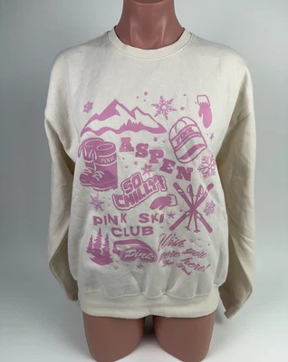 Victoria's Secret ROSA Manga Larga Polar Cuello Redondo Sudadera Marfil L Nueva con Etiquetas Foto 1 de 4