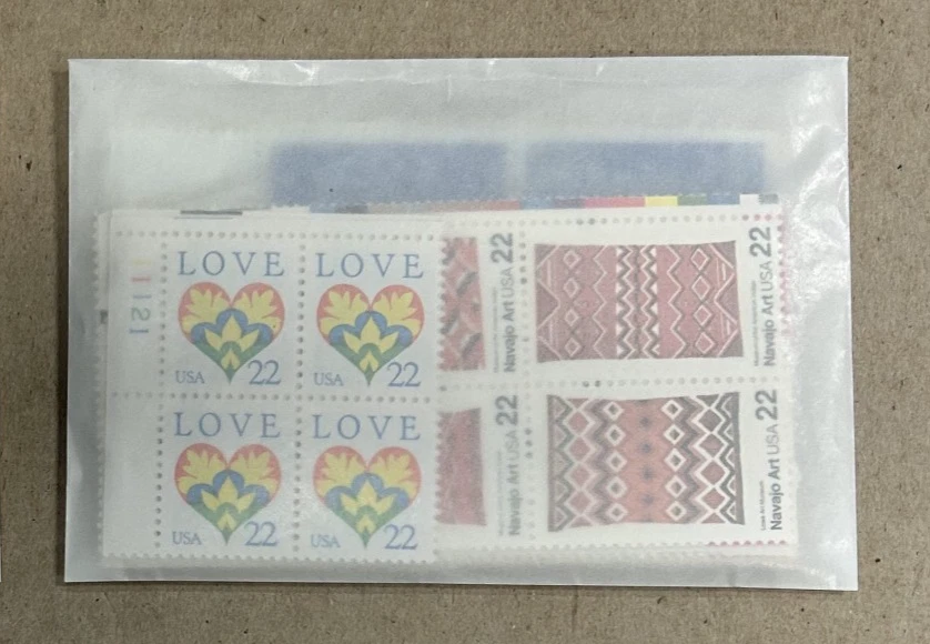 MINT PLATE BLOCKS 25 DIFFERENT 22-CENT BLOCKS OF 4 FV $22 - Image 1 of 1