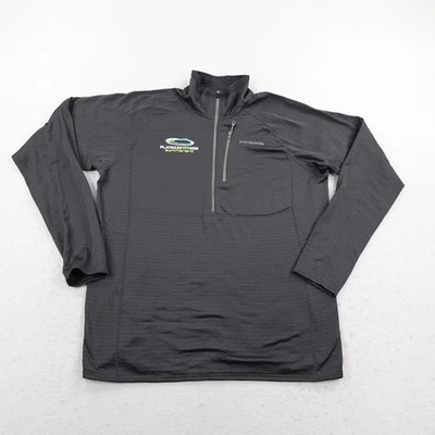 Patagonia Sweater Mens Large Black R1 Pullover Grid Fleece 1/4 Zip Mid Layer - Image 1 of 4