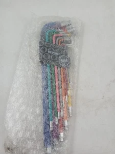 VEVOR Ball End Hex Key Allen Wrench 13 Piece Set Long Arm SAE CR-V 3/8-0.050 - Picture 1 of 8