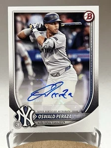 2025 BOWMAN OSWALD PERAZA PAPER AUTOGRAPH - Picture 1 of 5