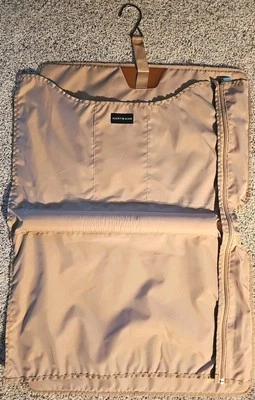 Hartmann Nylon Garment Suit Bag Tan Nylon 30"x19.5" Zips Hangs Luggage Insert - Image 1 of 4