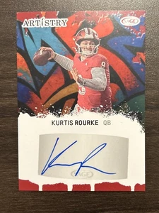 Kurtis Rourke 2025 Sage Artistry Autogramm #ART-KR Indiana Auto - Bild 1 von 2