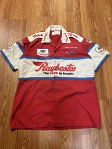 Raybestos Uniform Shirt Embroidered Patches Red Awesome - Picture 1 of 8