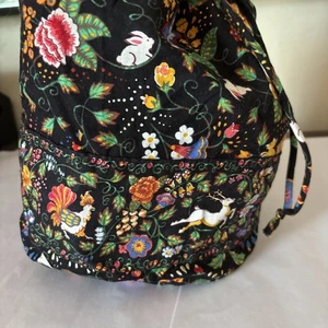Bolsa de cantija VERA BRADLEY TABERNA EN EL VERDE sin acolchado forro de plástico raro de colección - Imagen 1 de 7