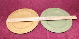Signature Housewares Plates - Home Grown Riviera Van Beers - 1 Mustard, 1 Green - Picture 1 of 3