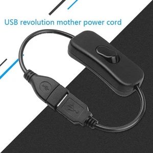 USB-Kabel Mit Ein / Aus-Verlängerungskabel Schalter J9D7 Control DE Schwarz W1V8 - Picture 1 of 9