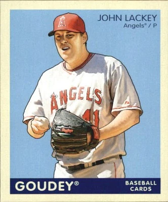 2009 Upper Deck Goudey Mini Navy Blue Back #87 John Lackey - BB - Image 1 of 2