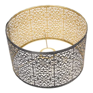 Metal Lampshade E14 E27 Iron Hollow Out Modern Decorative Cylinder Lamp Shade F☚ - Picture 1 of 12