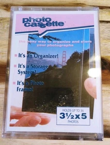 Vintage 1990 Skyland Fotokassette 3,5"x5" Foto Aufbewahrungssystem & Rahmen versiegelt - Bild 1 von 6