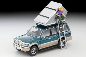 MITSUBISHI Pajero - Mid Wide VR + tenda e figurina - 1991 - blu mare - TLVN 1:64 - Foto 1 di 6