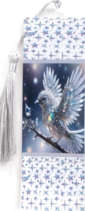 VIDRIO CRISTAL PÁJARO/GEMAS-PÁJARO, GATOS, HADAS, PERROS-MARCADORES- CON BORLA - Imagen 1 de 1