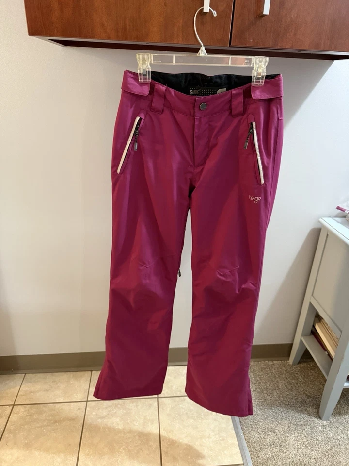 Women’s Orage Insulated Ski Pants With Adjustable Waist, Raspberry, Size Sm - Image 1 of 4