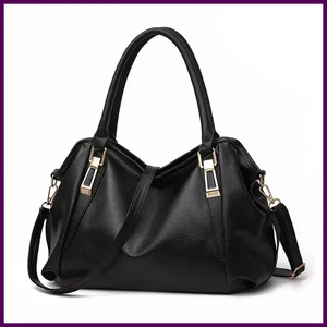 Borsa a tracolla donna moda casual tinta unita morbida grande capacità borsa a tracolla - Foto 1 di 28