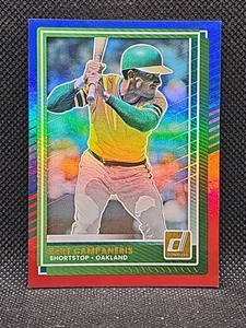 2025 Donruss Bert Campaneris Oakland Athletics Red and Blue Baseball Card Mint  - Picture 1 of 2
